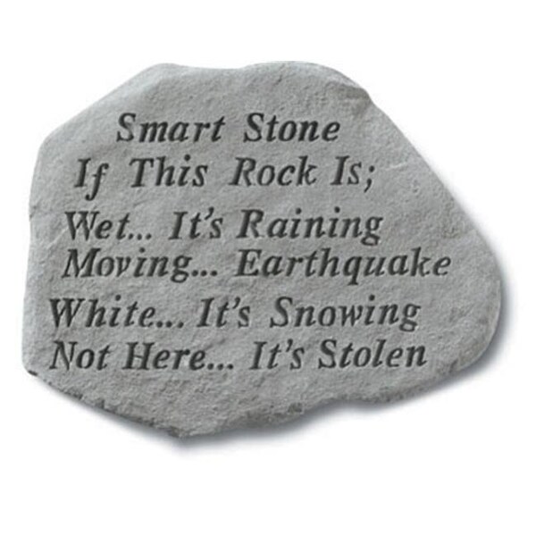 Kay Berry Inc Kay Berry- Inc. 68220 Smart Stone If This Rock Is Wet Its Raining - Garden Accent - 12 Inches x 16 Inches 68220 - main